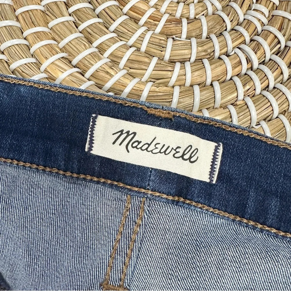 Madewell Roadtripper Jeans Skinny Leg High-Rise Blue Plus Size 37P - Picture 9 of 16